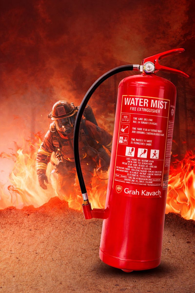 Watermist fire suppression system for quick and effective fire control