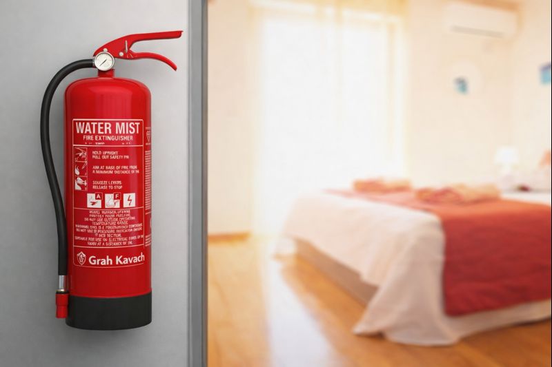 Watermist fire extinguisher providing eco friendly fire suppression