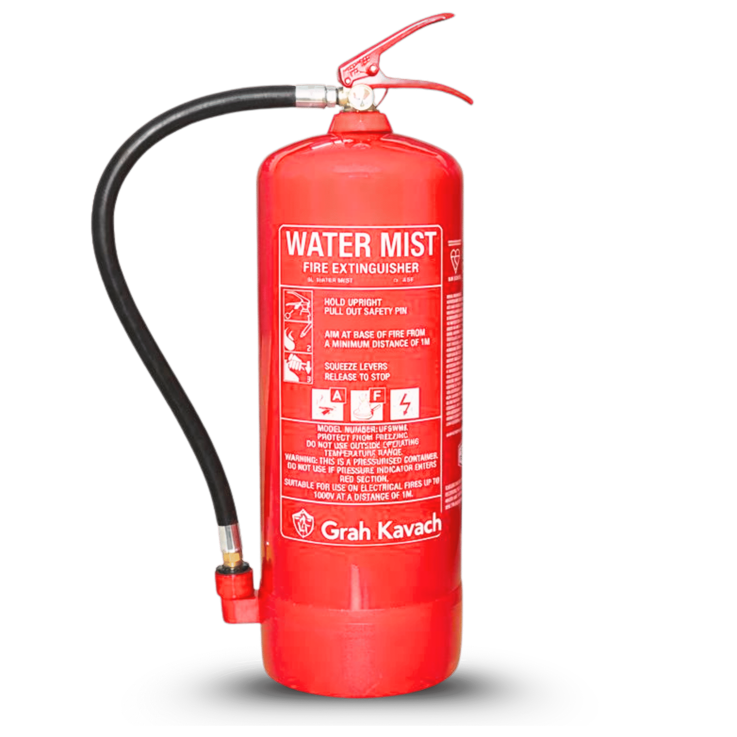 Watermist fire extinguisher cylinder designed for advanced fire safety