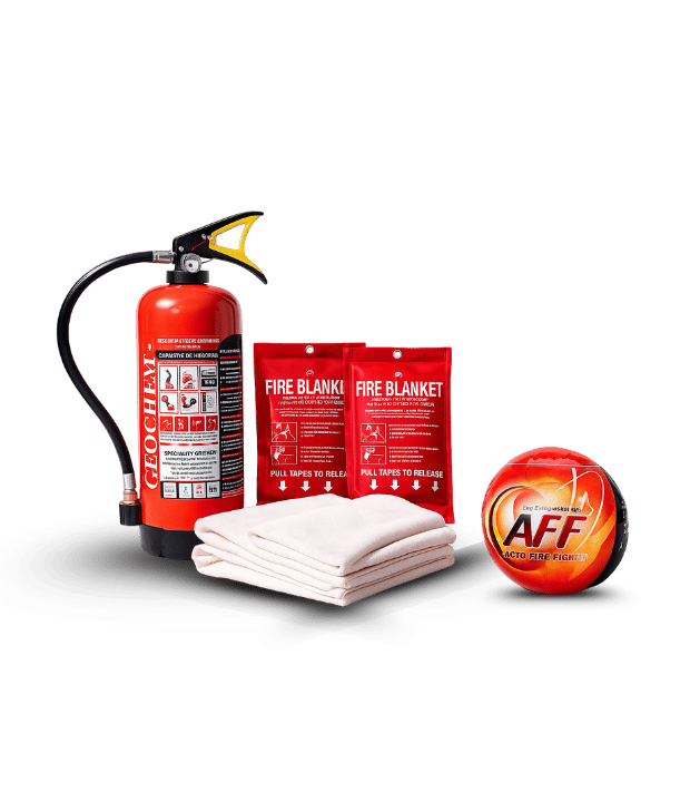 Grah Kavach fire extinguisher kit with safety essentials